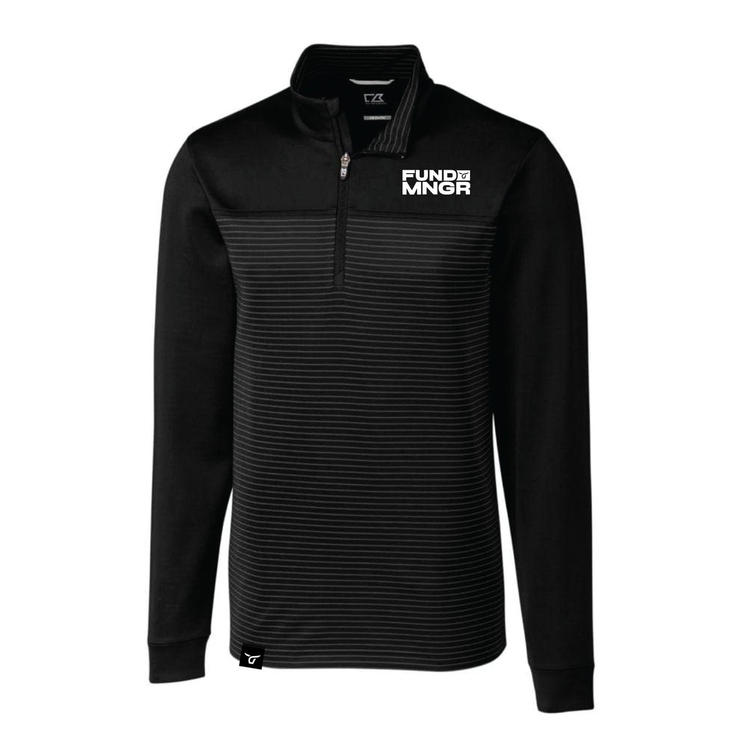 FundMNGR - Cutter & Buck Traverse Stretch Eco Stripe Quarter Zip