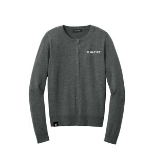 Port Authority® Women’s Easy Care Crewneck Cardigan Sweater