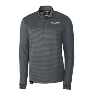 Cutter & Buck Traverse Stretch Eco Stripe Quarter Zip