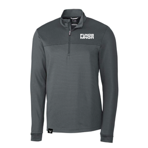 Cutter & Buck Traverse Stretch Eco Stripe Quarter Zip