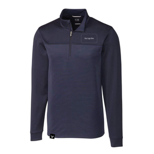 Custom - Cutter & Buck Traverse Stretch Eco Stripe Quarter Zip