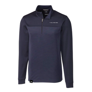Cutter & Buck Traverse Stretch Eco Stripe Quarter Zip